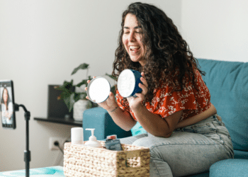 grwm content from an influencer