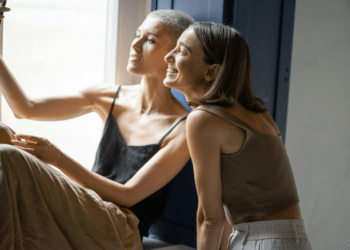 2 women taking a picture