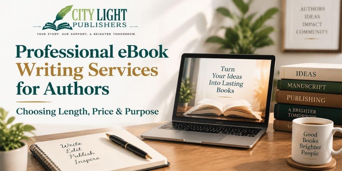 Professional eBook Writing Services for Authors and How to Choose the Right Length, Price, and Purpose